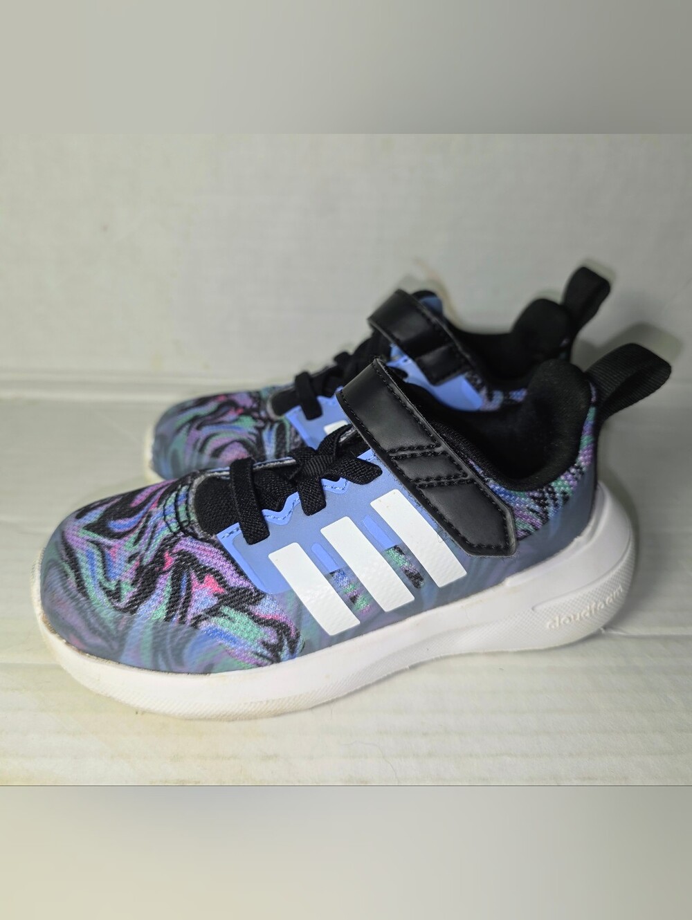 adidas Fortarun 2.0 Cloudfoam Sneaker Kids 7 Blue Black